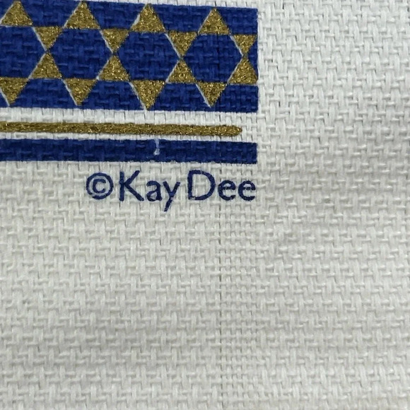Hanukkah Tree Menorah Star Of David Cotton Dish Tea Towel Kay Dee - Picture 9 of 10
